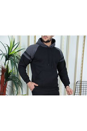 سوئیشرت مشکی مردانه ساده EXSPORT - کد 881444929
