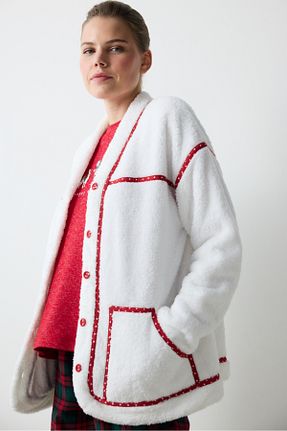 رویه بارداری سفید زنانه Bornoz Penti - کد 879054743