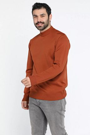 پلیور نارنجی مردانه ساده MİSHAR İTALİA - کد 881437960