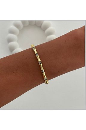 دستبند جواهر رنگی زنانه زیرکن Vitastyle - کد 881456701