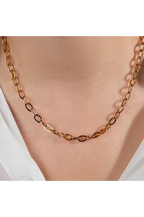 گردنبند استیل ( فولاد ) صورتی استیل (فولاد) Ladues - کد 881469739