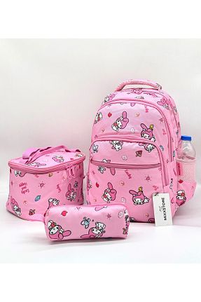 کیف مدرسه صورتی بچه گانه پارچه ای ms mixxstore - کد 881497017