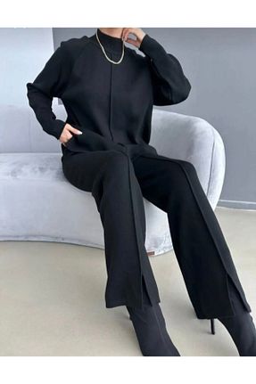 ست بالاتنه و پائین تنه مشکی زنانه تریکو yeditepe fashion - کد 881505665