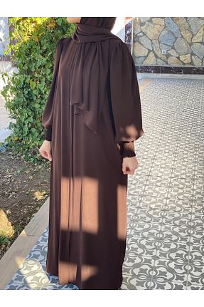 کلاه و ابایا رنگی زنانه مخلوط پلی استر Bayram Giyim - کد 881511696