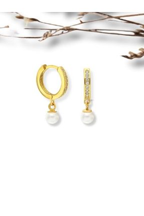 گوشواره مروارید زرد bymissmücevherat - کد 881508566