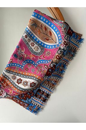 شال صورتی زنانه ابریشم ARMANDA - کد 881519487