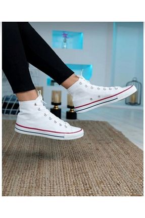 کفش اسنیکر سفید زنانه بند دار ELİTE STEP - کد 881545493