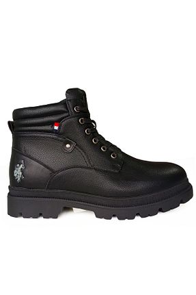 بوت / نیم بوت مشکی مردانه چرم خالص U.S. Polo Assn. - کد 881539667