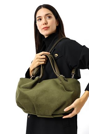 کیف دوشی خاکی زنانه جیر Moda azza - کد 881557442