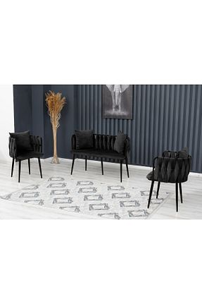 ست مبلمان چای خوری مشکی Rozexi - کد 872088694