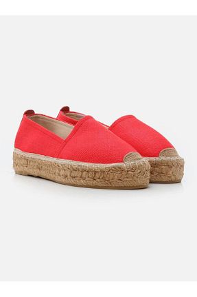 کفش اسپادریل قرمز زنانه چرم خالص Su Espadril - کد 130032866