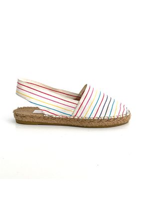 صندل سفید زنانه پاشنه نازک Su Espadril - کد 814672336