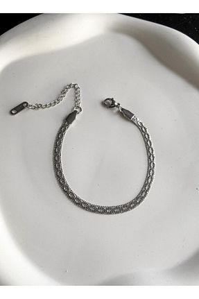 دستبند استیل (فولاد) زنانه استیل (فولاد) DEMOKAN - کد 881660110