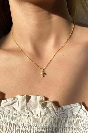 گردنبند نقره طلائی زنانه 925 عیار Spossy Silver Jewelry - کد 881671484