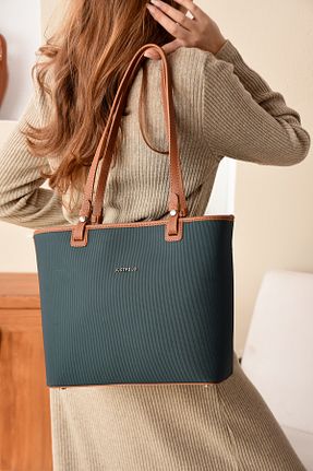 کیف دوشی سبز زنانه چرم مصنوعی Just Polo - کد 881674773