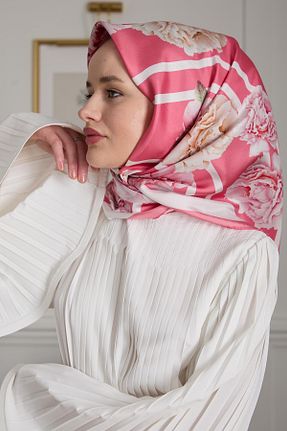 شال صورتی زنانه Poly Twill NAGE COLLECTION - کد 881674183