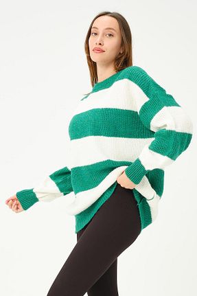 پلیور سبز زنانه اورسایز BUSA - کد 881680690