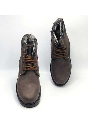 بوت / نیم بوت قهوه ای مردانه چرم مصنوعی Tigerline - کد 785838403