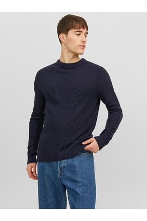 پلیور سرمه ای مردانه ساده Jack & Jones - کد 854643611