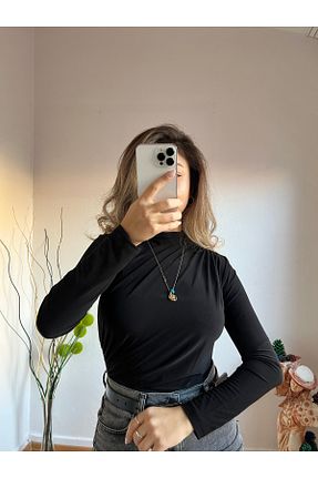 بلوز مشکی زنانه ساده Meriko Butik - کد 881691942