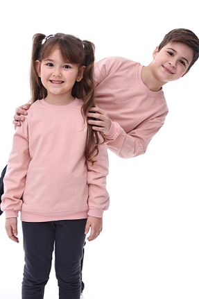 سوئیشرت صورتی بچه گانه ساده ZUZUNGA - کد 881684941