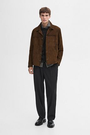 کت قهوه ای مردانه رگولار Massimo Dutti - کد 881684829