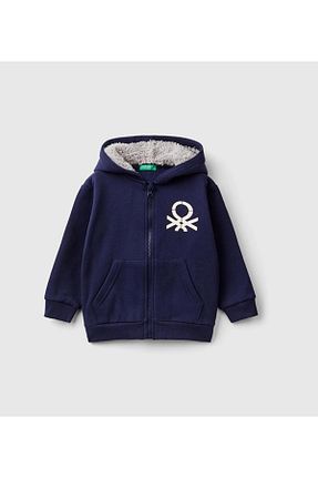 سوئیشرت سرمه ای بچه گانه ساده United Colors of Benetton - کد 877238923