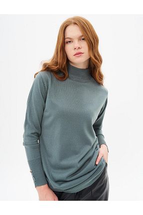 تونیک حجاب سبز زنانه بافتنی Kayra - کد 881690497
