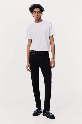 شلوار جین مشکی مردانه پاچه تنگ H&M - کد 859072352
