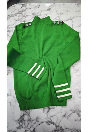 پلیور سبز زنانه ساده Butik - کد 881707060