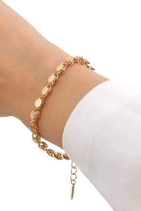 دستبند استیل (فولاد) طلائی زنانه استیل (فولاد) Çlk Accessories - کد 881749713