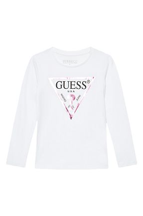 سوئیشرت سفید بچه گانه چاپی Guess - کد 881742008
