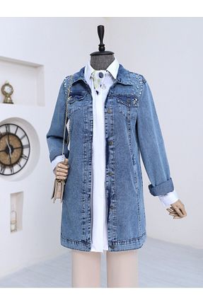 کت آبی زنانه رگولار Modamorfo - کد 808942102