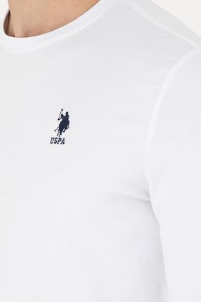 سوئیشرت سفید مردانه ساده U.S. Polo Assn. - کد 881731406