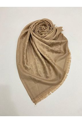 شال طلائی زنانه ابریشم Ela Şal - کد 781632740