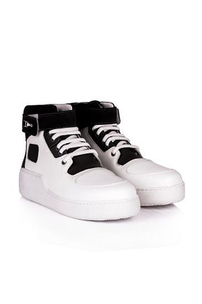 کفش اسنیکر طوسی مردانه چرم اصل Gacco Shoes - کد 881755171