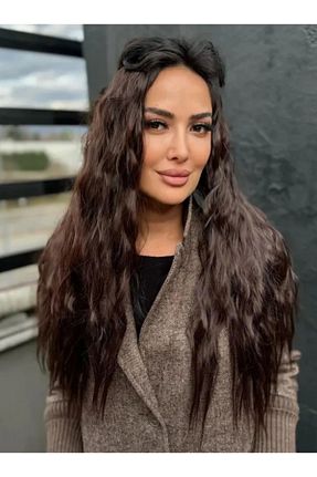 کلاه گیس قهوه ای زنانه AKOLİFE - کد 881753003
