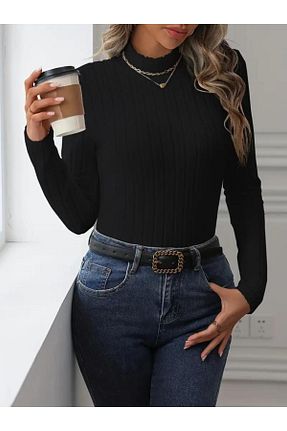 بلوز مشکی زنانه ساده Honey Pearl - کد 881763595