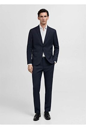 پیراهن آبی مردانه رگولار MANGO Man - کد 834905831