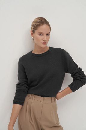 پلیور طوسی زنانه ساده mathilda store - کد 881788219