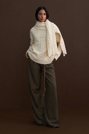 پلیور نباتی زنانه Saç Örgü Mathilda By Çiğdem Bilici - کد 881794658