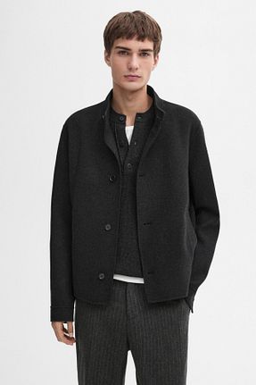 کت طوسی مردانه رگولار Massimo Dutti - کد 881814815