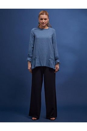 بلوز طوسی زنانه ساده KYR - کد 677923950
