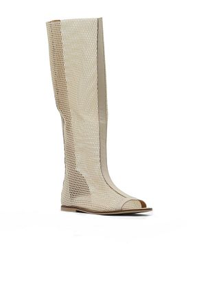 چکمه بژ زنانه چرم خالص Bueno Shoes - کد 881859108