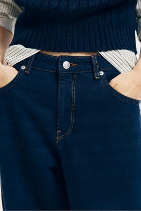شلوار جین آبی زنانه رگولار H&M - کد 881860475