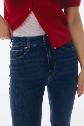 شلوار جین آبی زنانه پاچه تنگ H&M - کد 873178823