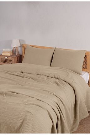روتختی تکنفره بژ پنبه ای MYLASA HOME - کد 881873052