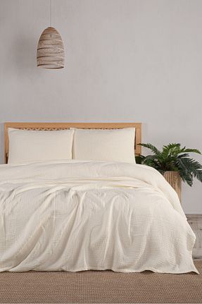 روتختی تکنفره بژ پنبه ای MYLASA HOME - کد 881872155