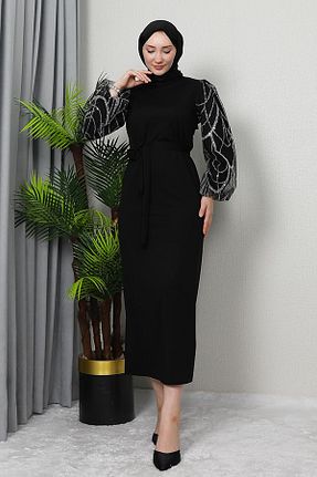 لباس حجاب مشکی زنانه Kalem giz astore - کد 881879783