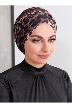 کلاه شنای حجاب بژ زنانه Differenza - کد 881879124